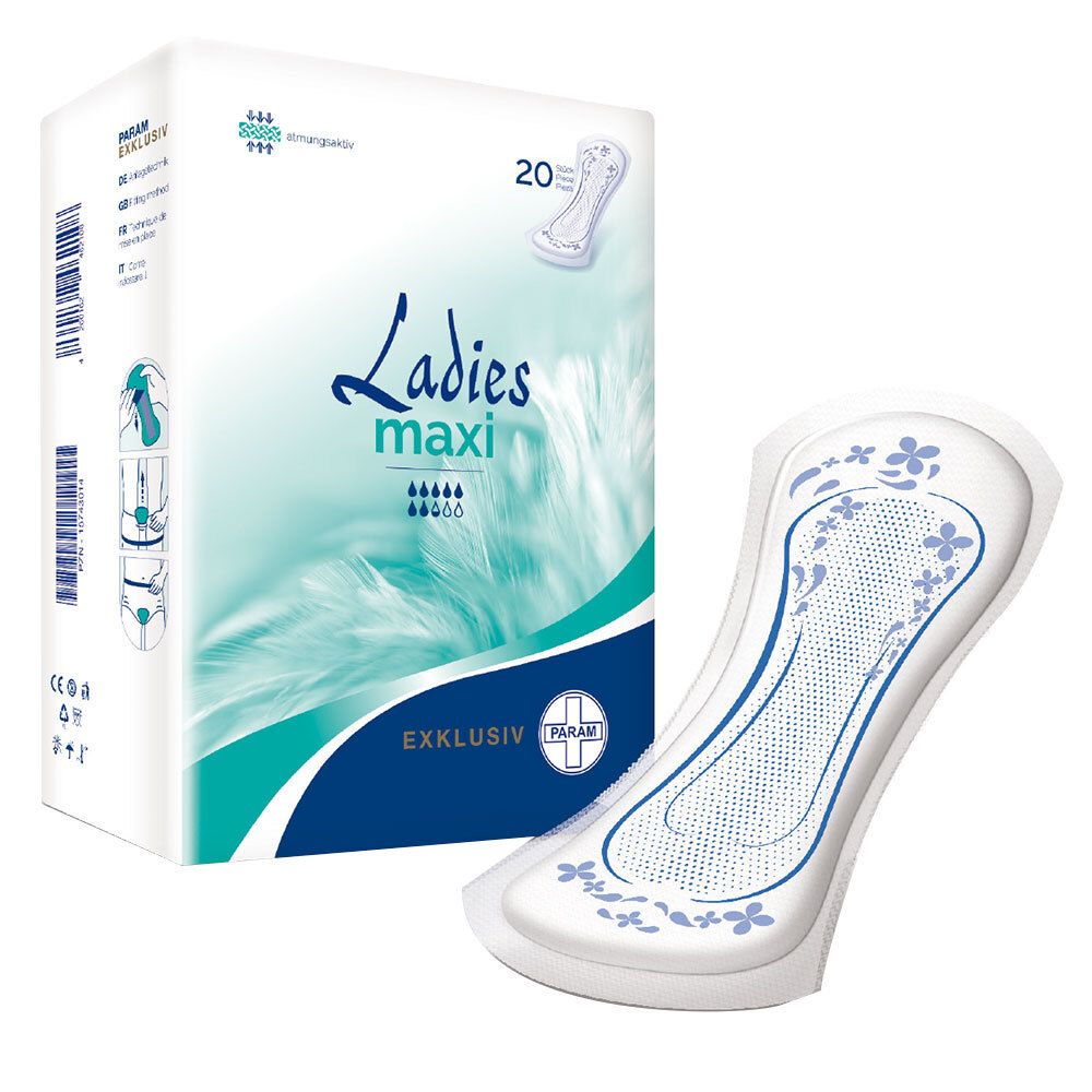 PARAM Ladies Exklusiv protections pour incontinence maxi (20 pièces)