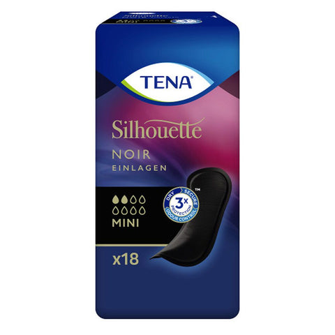 TENA Silhouette Mini Black incontinence underwear (18 count)
