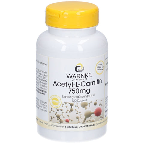 Warnke Acétyl-L-carnitine 750 mg (120 gélules)