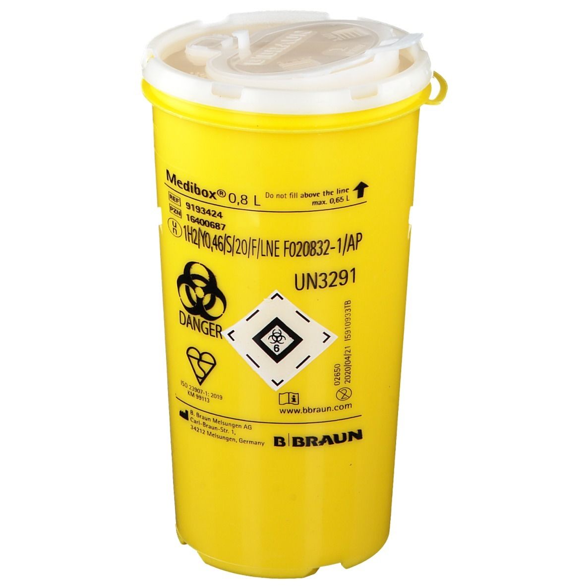 B. Braun Medibox collecteur d'aiguilles 0,8 L