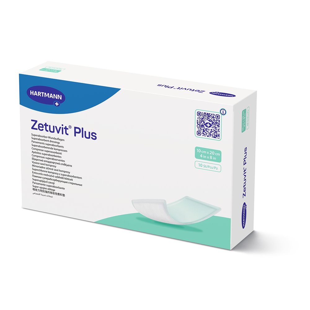 Zetuvit Plus pansement superabsorbant stérile 10 x 20 cm (10 pièces)