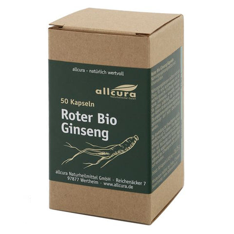 allcura Bio-Roter Ginseng Kapseln (50 Stück)