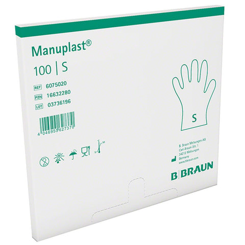 B-BRAUN Manuplast® gants jetables taille S (100 pièces)