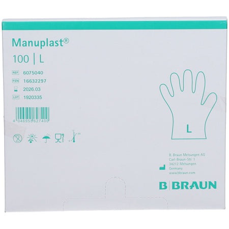 B-BRAUN Manuplast® gants jetables taille L (100 pièces)