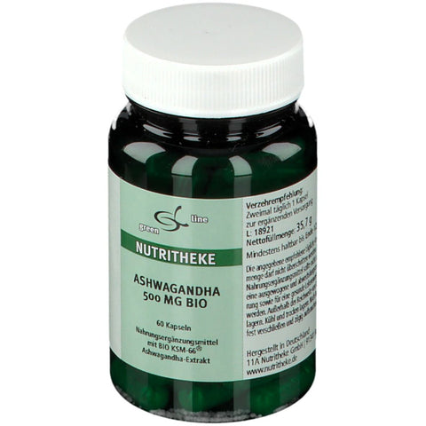green line NUTRITHEKE Ashwagandha 500 mg bio (60 gélules)