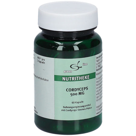 green line Cordyceps 500 mg (60 gélules)