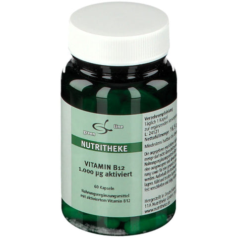 green line NUTRITHEKE vitamine B12 1.000 μg activée (60 gélules)