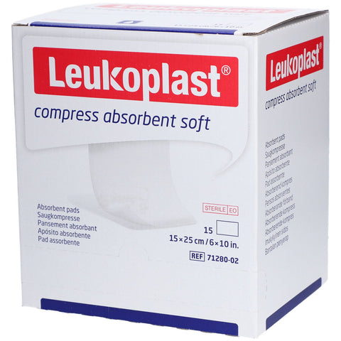 Leukoplast compresse absorbante douce (15 pièces)