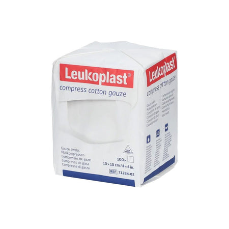 Leukoplast compress gaze de coton 10 x 10 cm stérile (25 x 5 pièces)