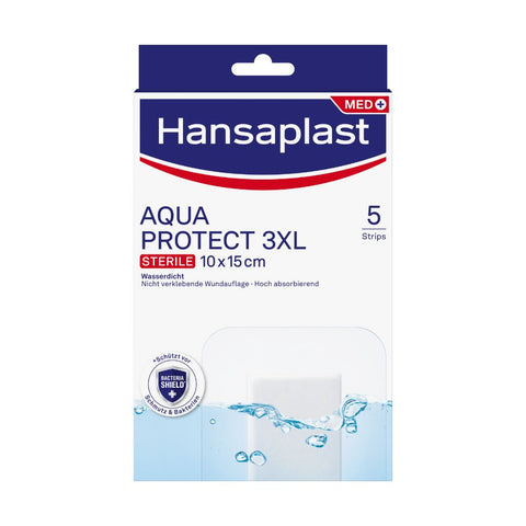 Hansaplast Aqua Protect steriler Wundverband 10x15 cm (5 Stück)
