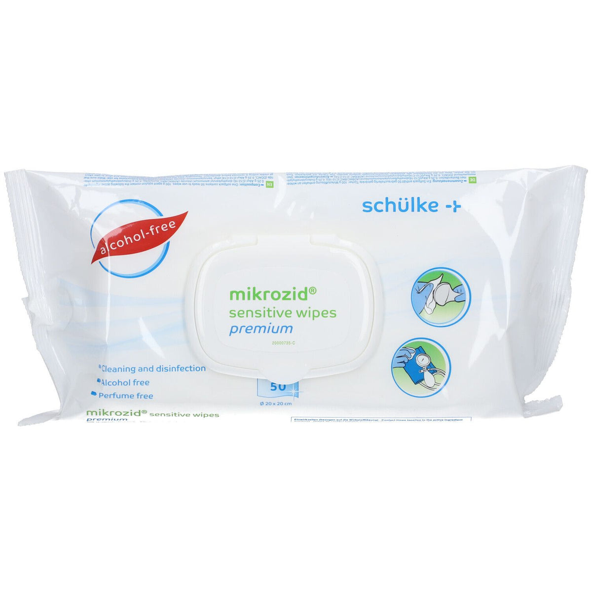 mikrozid® lingettes sensibles premium (50 pièces)
