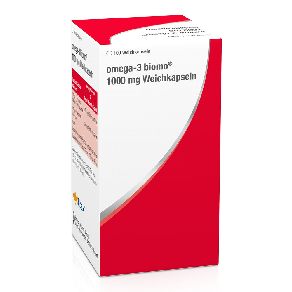 omega-3 biomo® 1000 mg gélules molles (100 pièces)