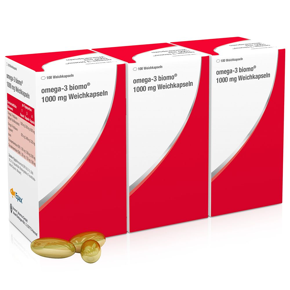 omega-3 biomo® 1000 mg gélules molles (300 pièces)