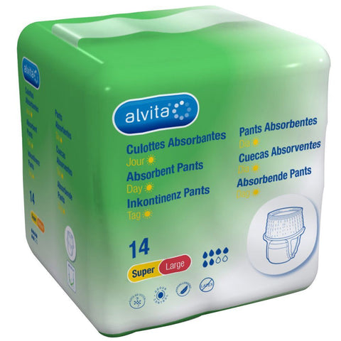 alvita culottes d'incontinence Super Large jour (14 pièces)