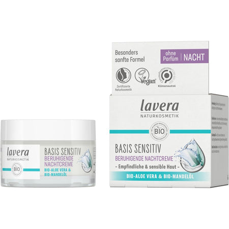 lavera basis sensitiv crème de nuit apaisante (50 ml)