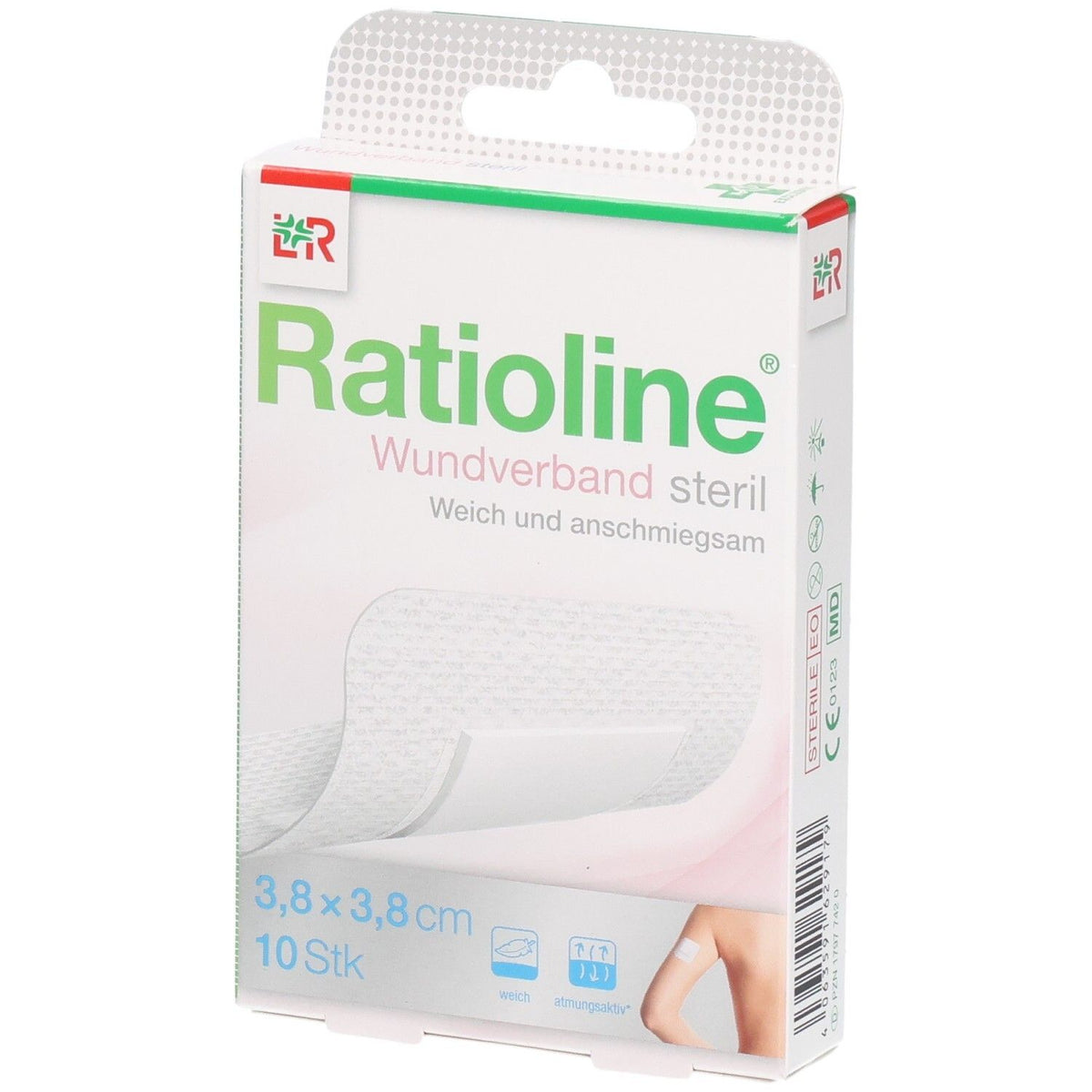 Ratioline® pansement stérile 3,8 x 3,8 cm