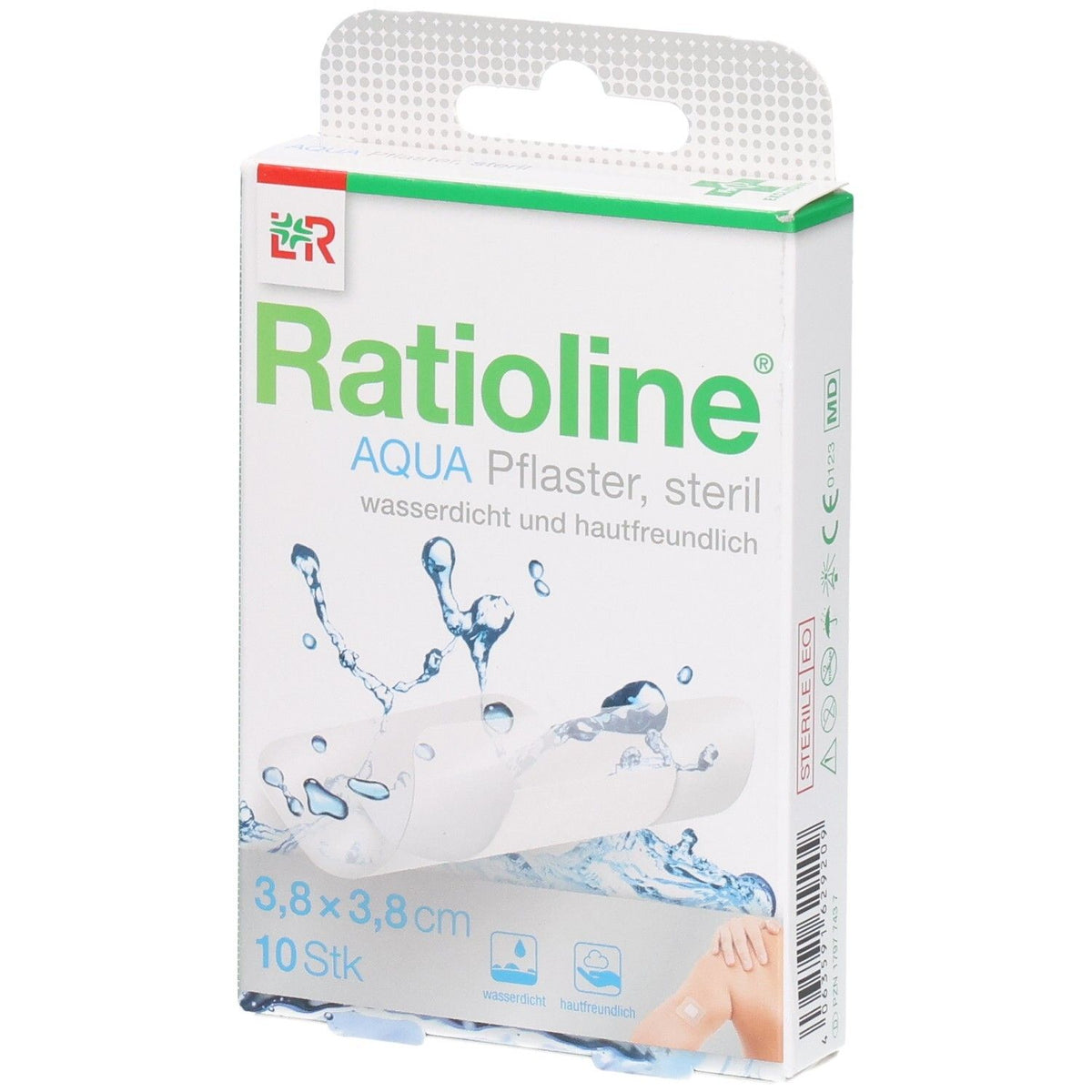 Ratioline® AQUA pansement stérile 3,8 x 3,8 cm
