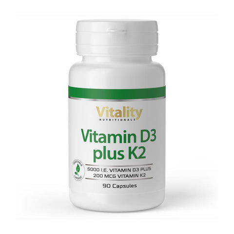 Vitamine D3 5000 UI et vitamine K2 (90 gélules)