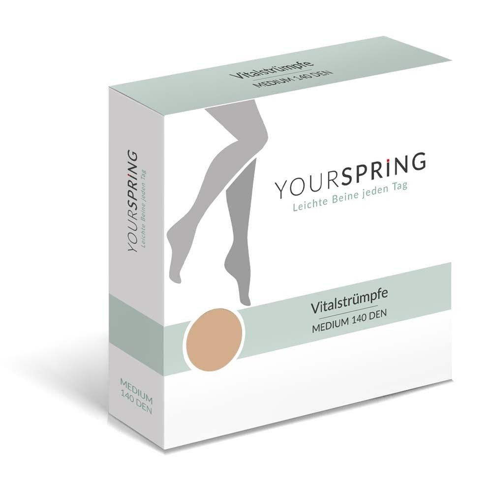 YOURSPRING medium transparent 140den AT taille 4 miel (1 pièce)