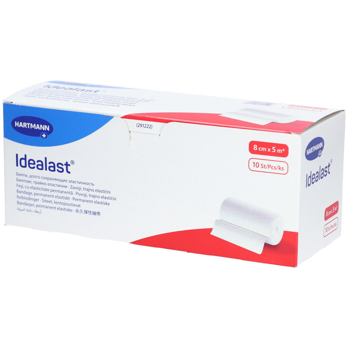 IDEALAST Bande universelle 8 cm x 5 m blanc (10 pièces)