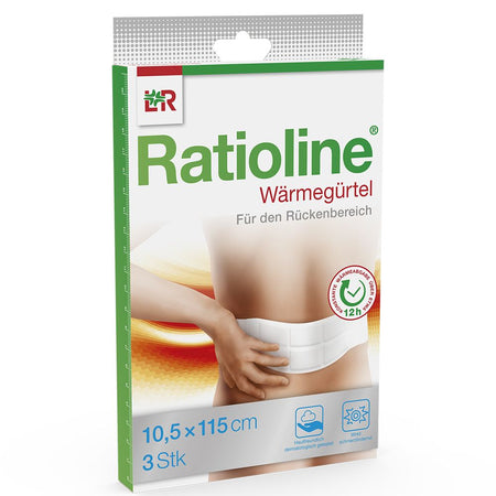 Ratioline® ceinture chauffante 10,5 x 111 cm (3 pièces)