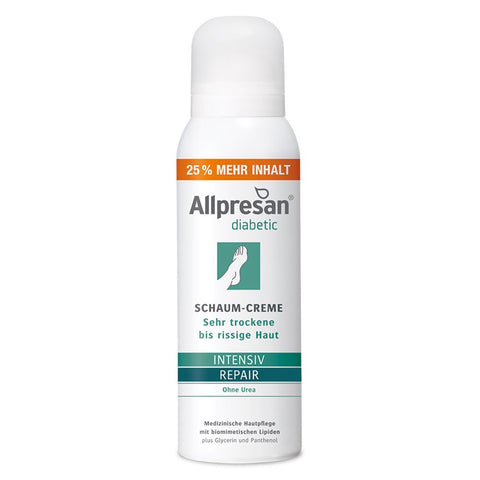 Allpresan diabetic INTENSIV + REPAIR crème mousse sans urée (125 ml)