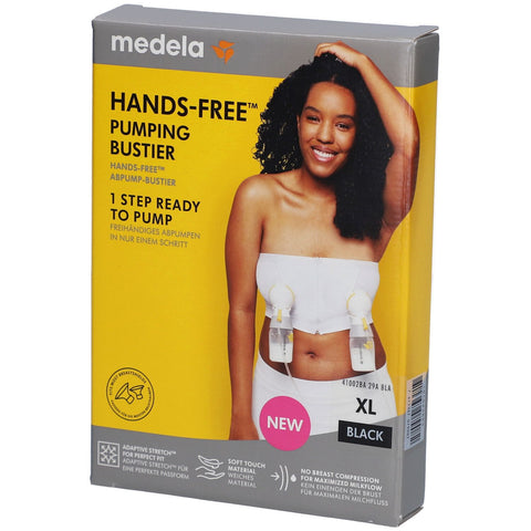 medela Hands-free™ bustier de pompage noir, taille XL — 1 pièce