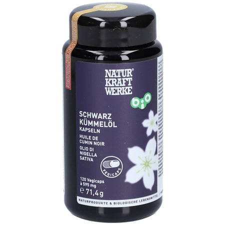 NATURKRAFTWERKE® huile de nigelle Vegicaps bio (120 gélules)