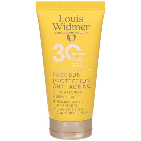 Louis Widmer Protection solaire anti-âge visage SPF30 non parfumé (50 ml)