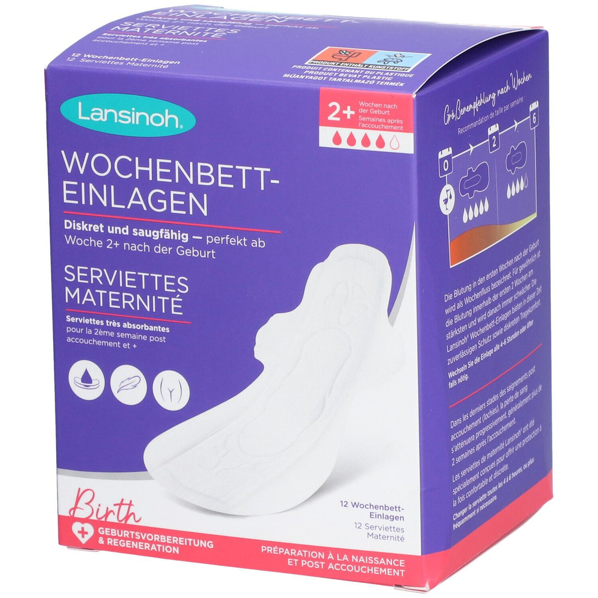Lansinoh® serviettes post-partum (12 pièces)