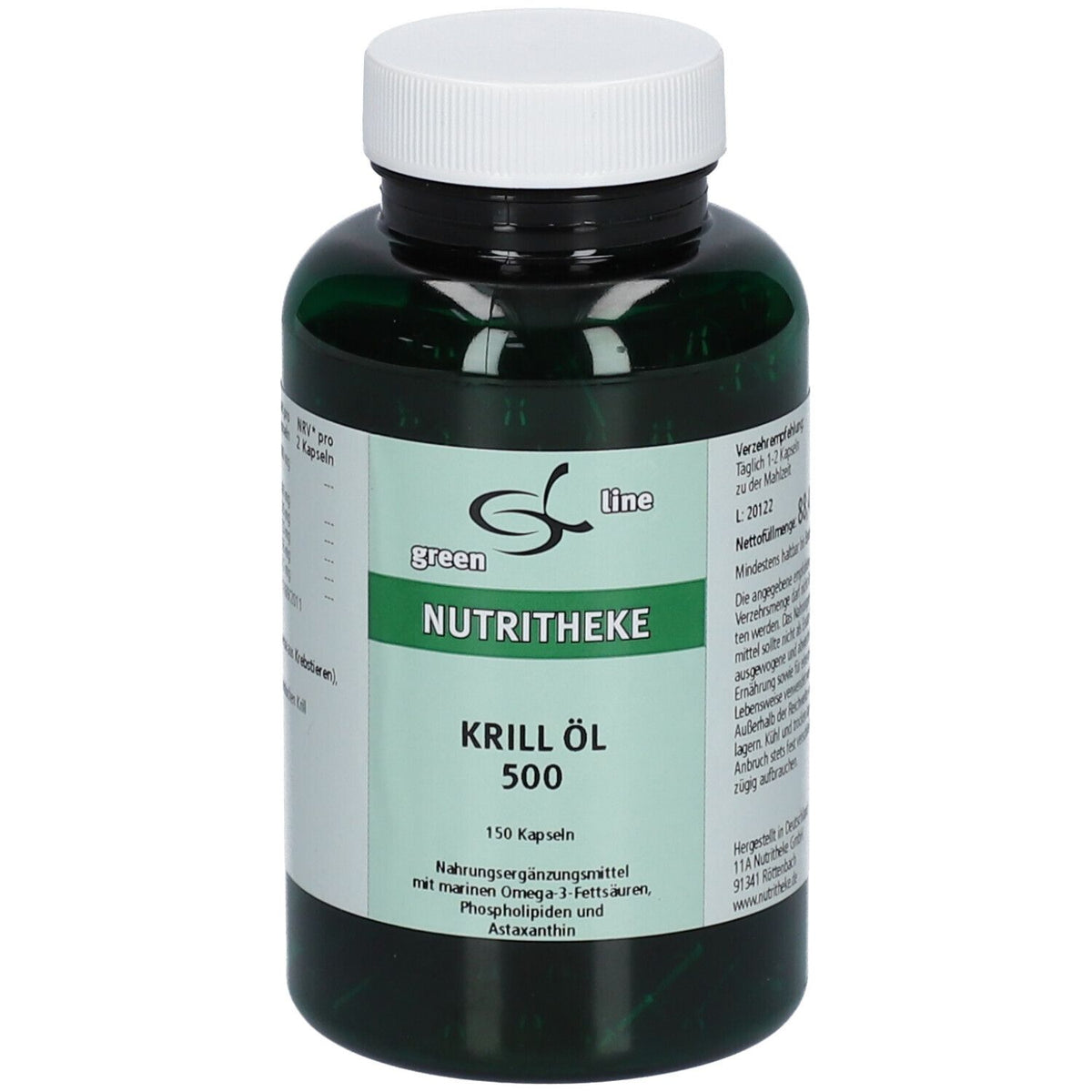 green line NUTRITHEKE huile de krill 502 (150 gélules)