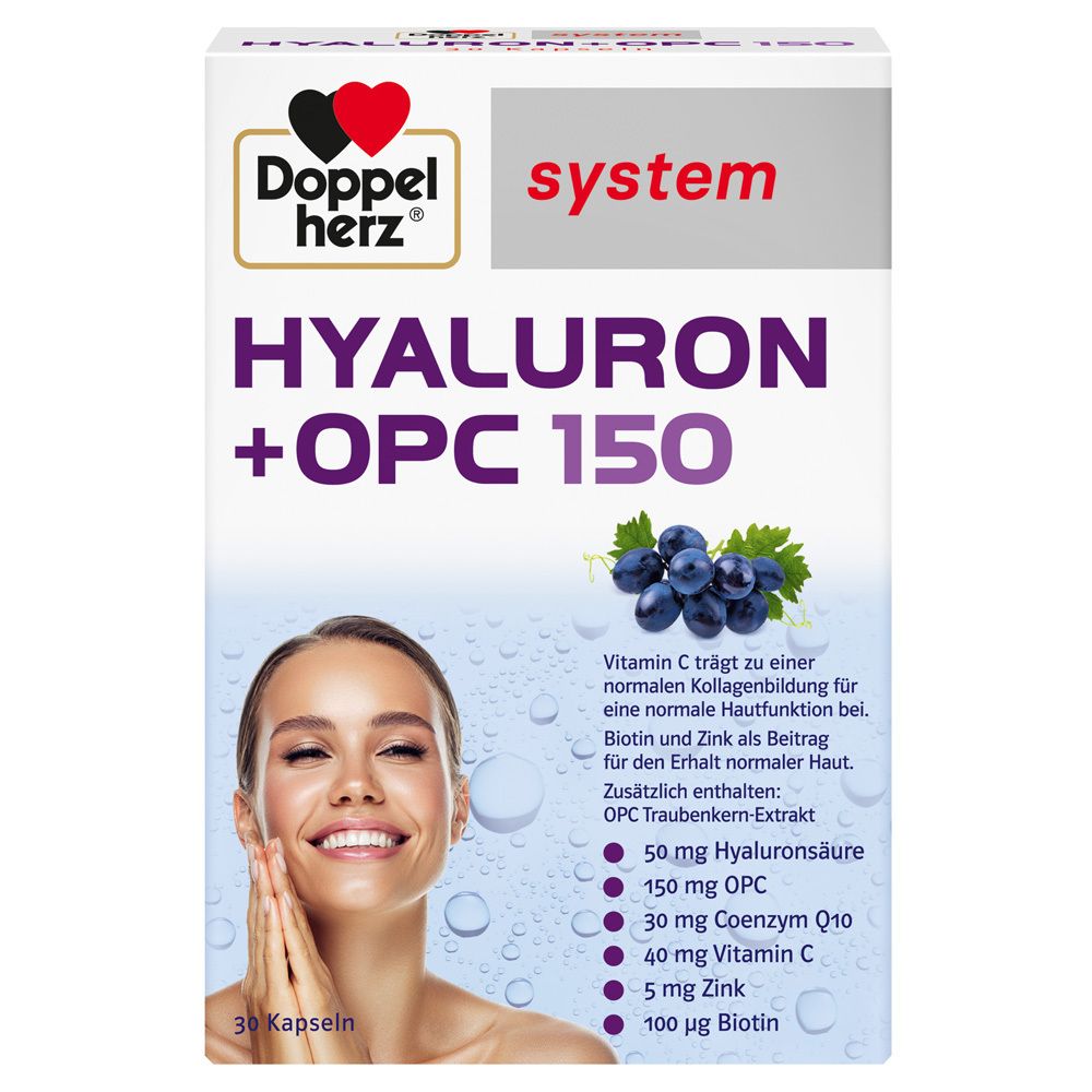 Doppelherz Hyaluron + OPC 150 (30 gélules)