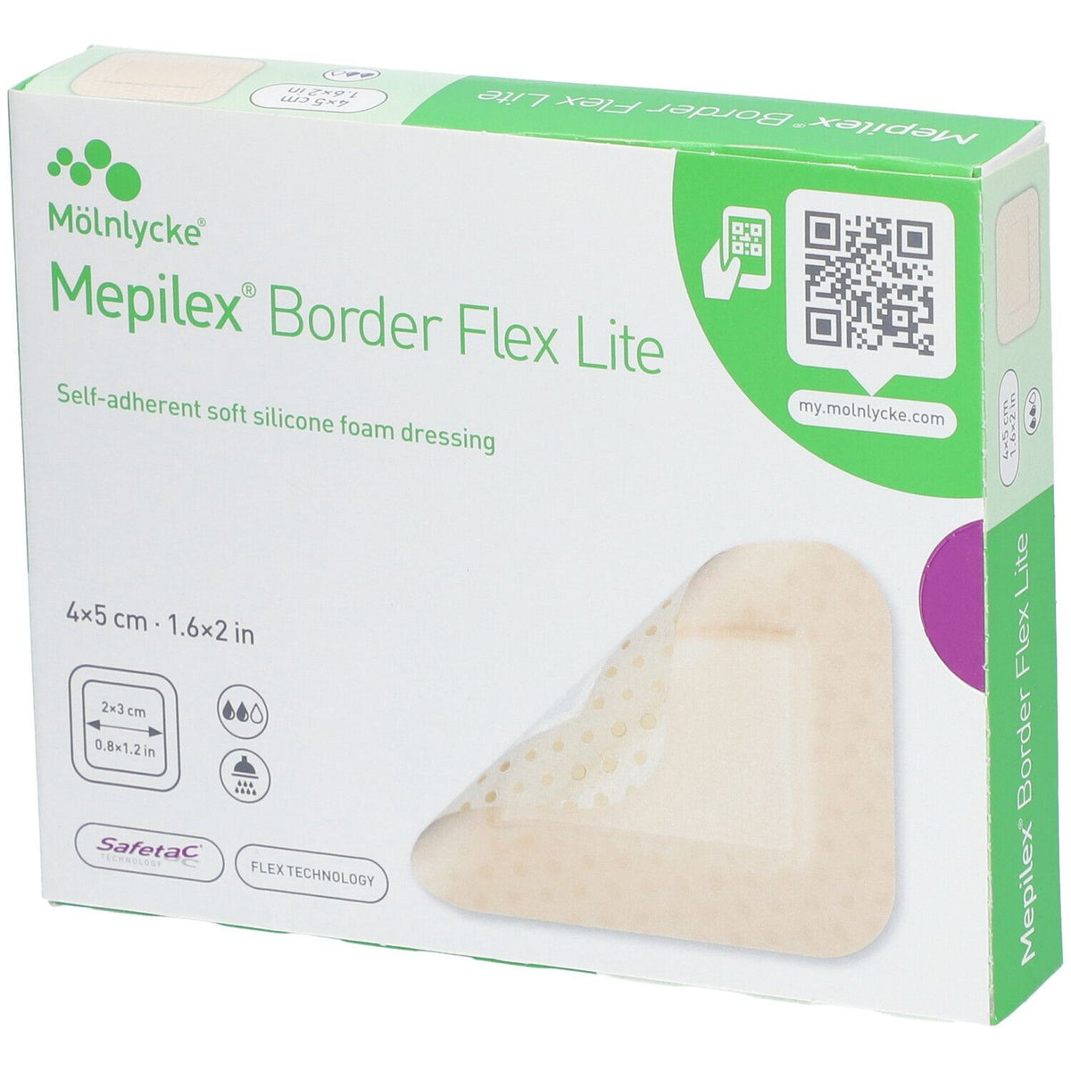 Mepilex® Border Flex Lite pansement en mousse stérile 4 x 5 cm (10 pièces)