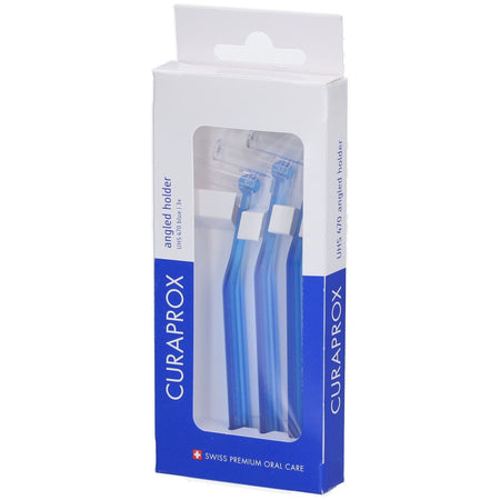 Curaprox UHS 470 porte-brosse interdentaire, bleu (3 pièces)