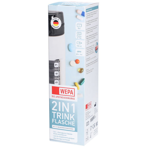 WEPA 2in1 gourde avec 1x7 doseurs blanc (1 pièce)