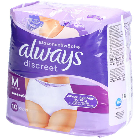Always Discreet Pants Inkontinenz Plus Größe M (10 Stück)
