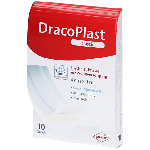 DracoPlast® Classic Verband 4 cm x 1 m weiß – zuschneidbar (1 Stück)