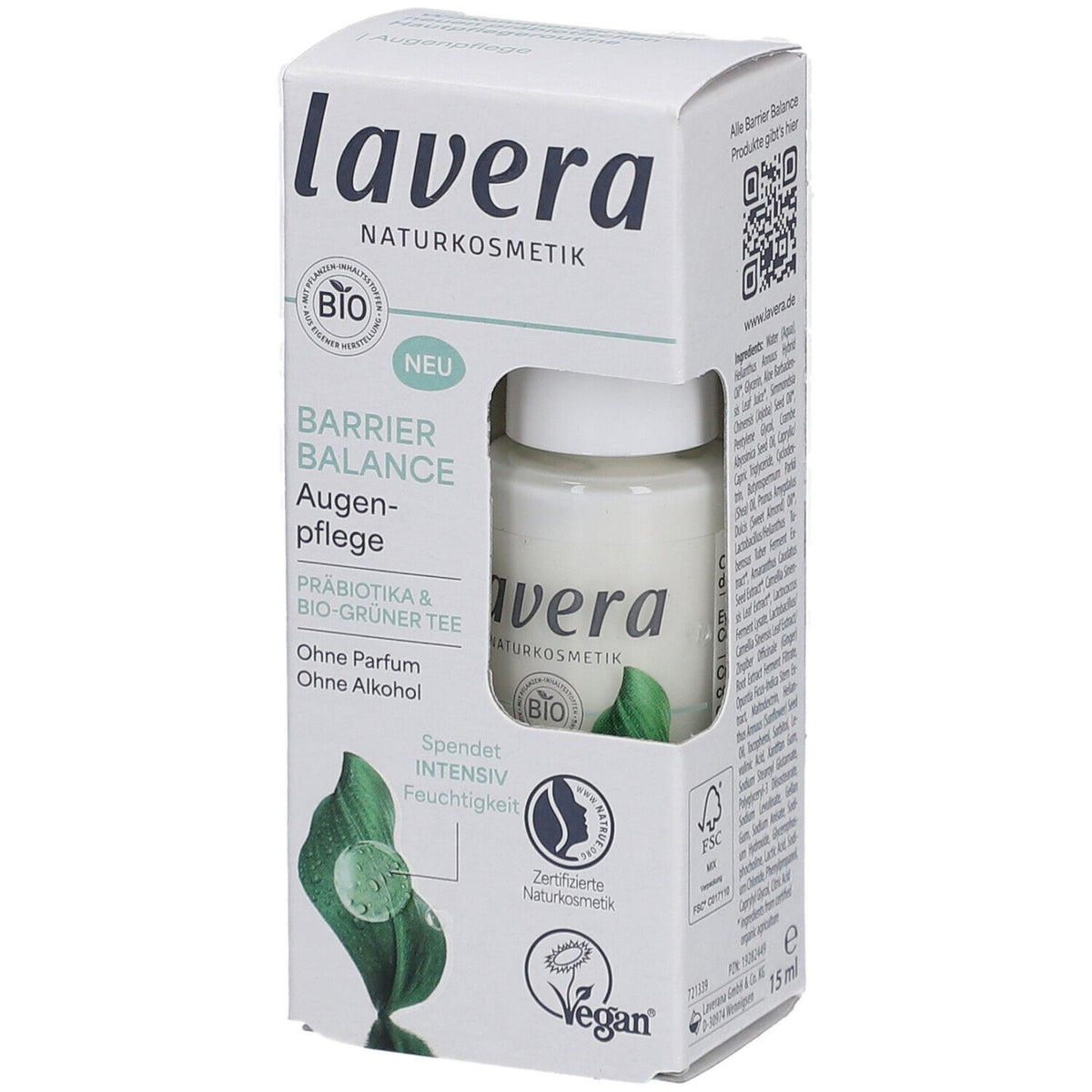 lavera Barrier Balance soin des yeux (15 ml)