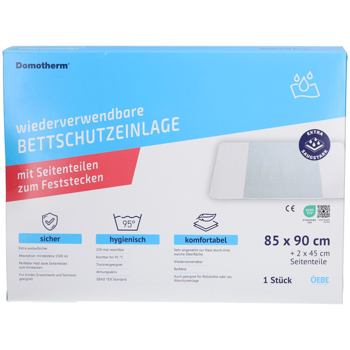 Domotherm alèse réutilisable 85 x 90 cm (1 pièce)