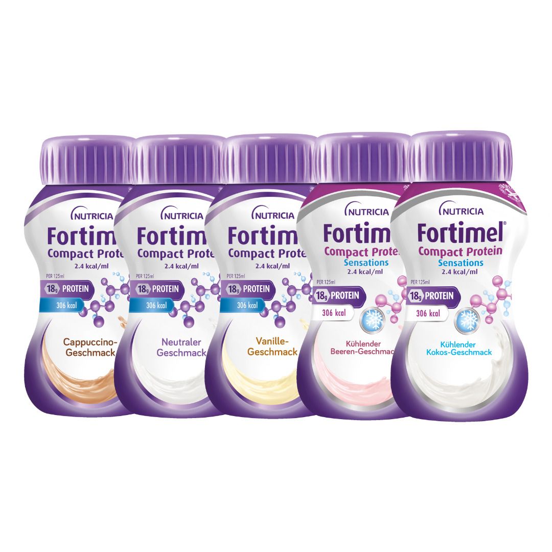 Fortimel Compact Protein assortiment 5 variétés (8x4x125 ml)