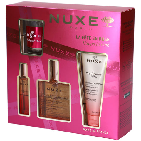 NUXE Coffret Noël La Fête en Rose – Coffret cadeau Happy in Pink (1 pièce)