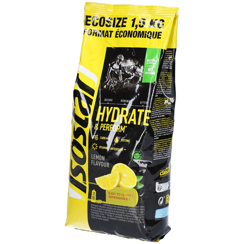 Isostar Hydrate & Perform Citron – Poudre de boisson isotonique pour sport (1500 g)