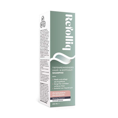 Refolliq Shampooing nettoyant en profondeur pour cheveux et cuir chevelu (200 ml)