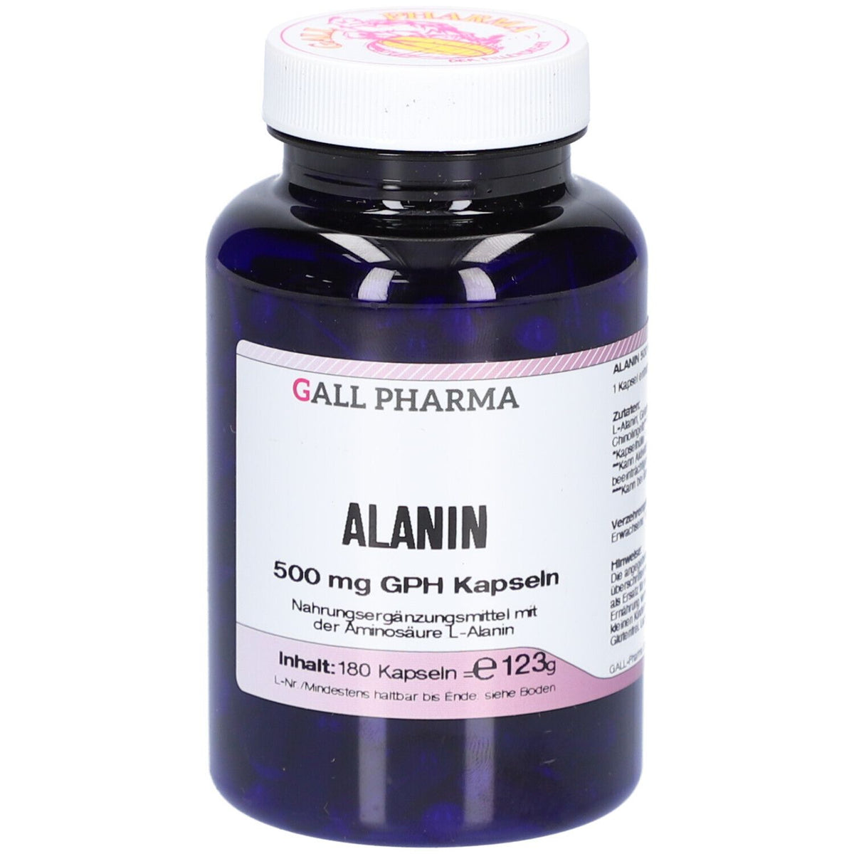 Gall Pharma Alanin 500 mg GPH gélules (180 pièces)