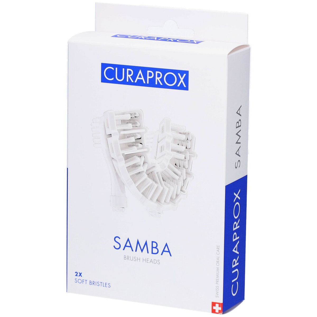 Curaprox Samba têtes de brosse de rechange – 2x poils souples pour brosse à dents robotique (2 pièces)