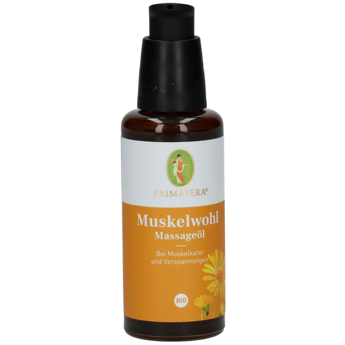 PRIMAVERA® Muskelwohl huile de massage bio (50 ml)