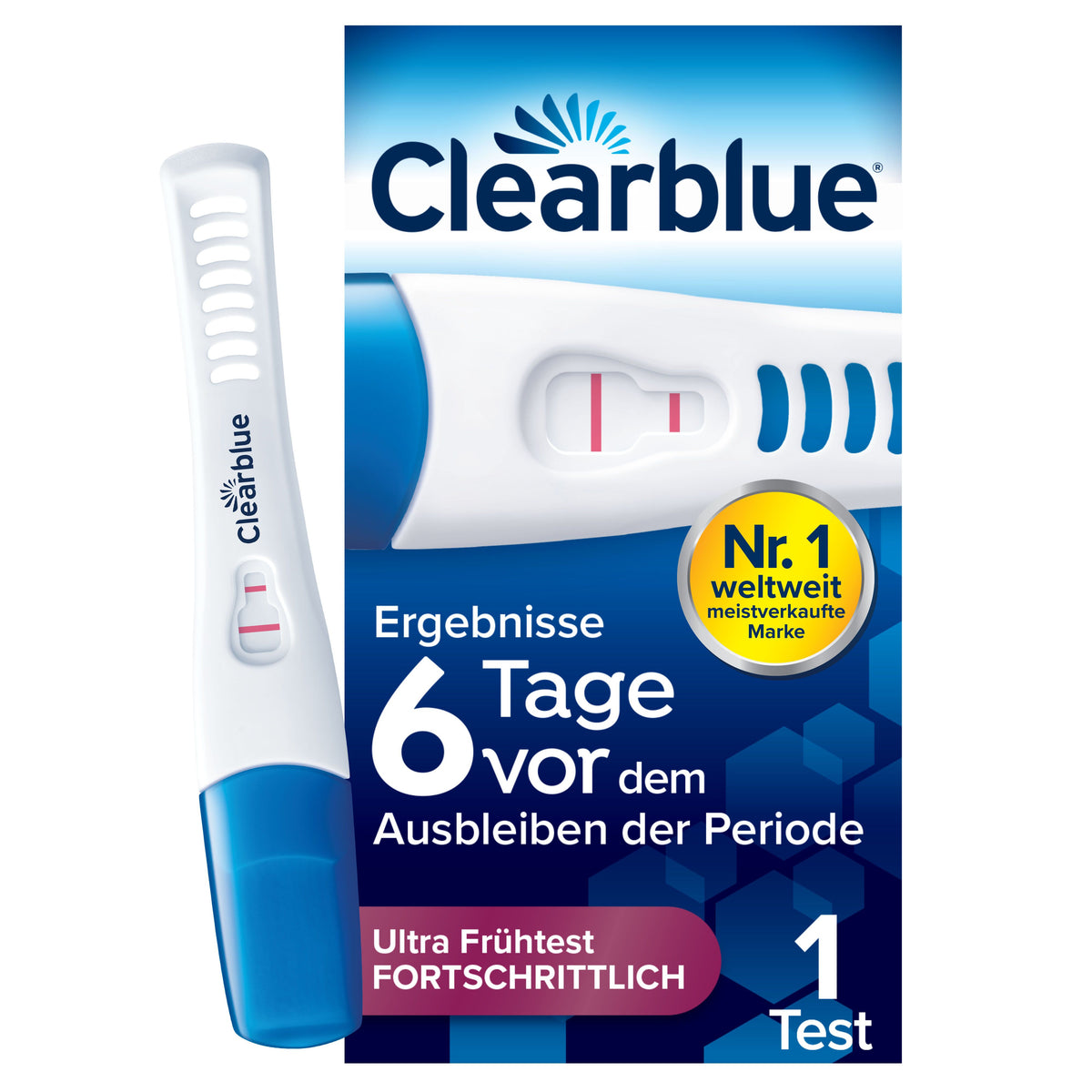 Clearblue test de grossesse 6 jours avant 2 hormones (1 pièce)
