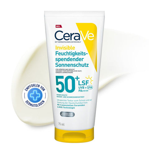 CeraVe Invisible protection solaire hydratante SPF 50+ (75 ml)