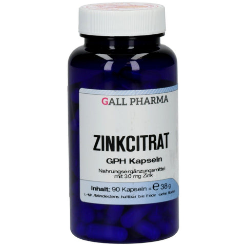 GPH Zinkcitrat 30 mg Kapseln (90 Kapseln)