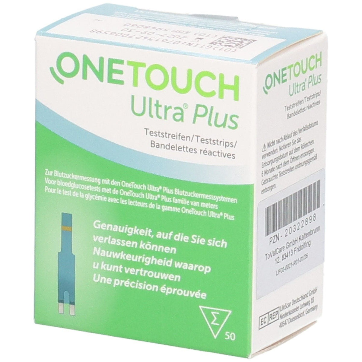 OneTouch Ultra® Plus bandelettes de test (50 pièces)